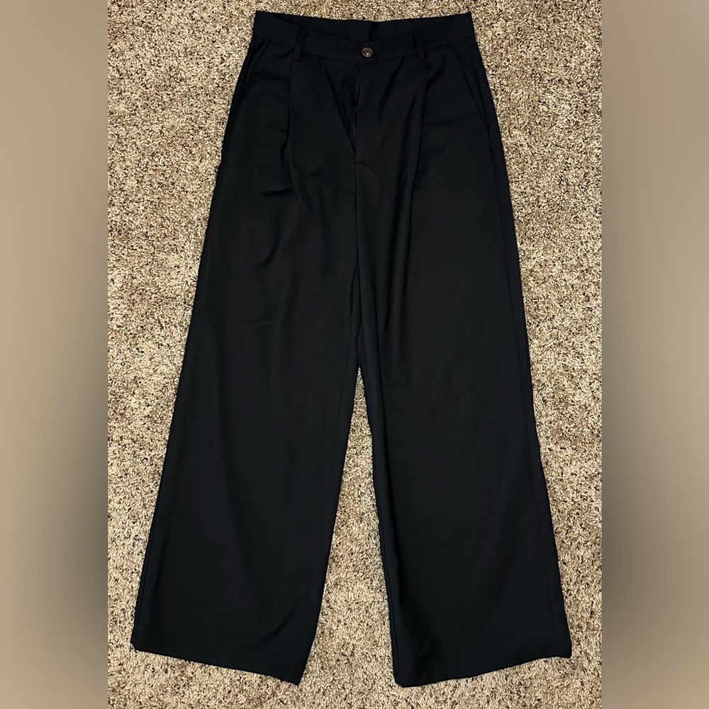 Black Wide Leg Trousers